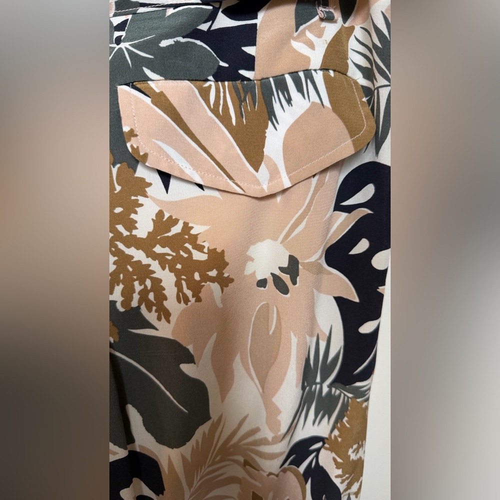 rag & bone Victoria Tropical 100% Silk Wide Leg Pants Floral Resortwear Sz 00 - Picture 8 of 16